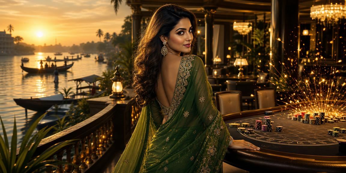 বরিশালে শাড়িতে ক্রিকেট বেটিং উপভোগ করছেন একজন খেলোয়াড়