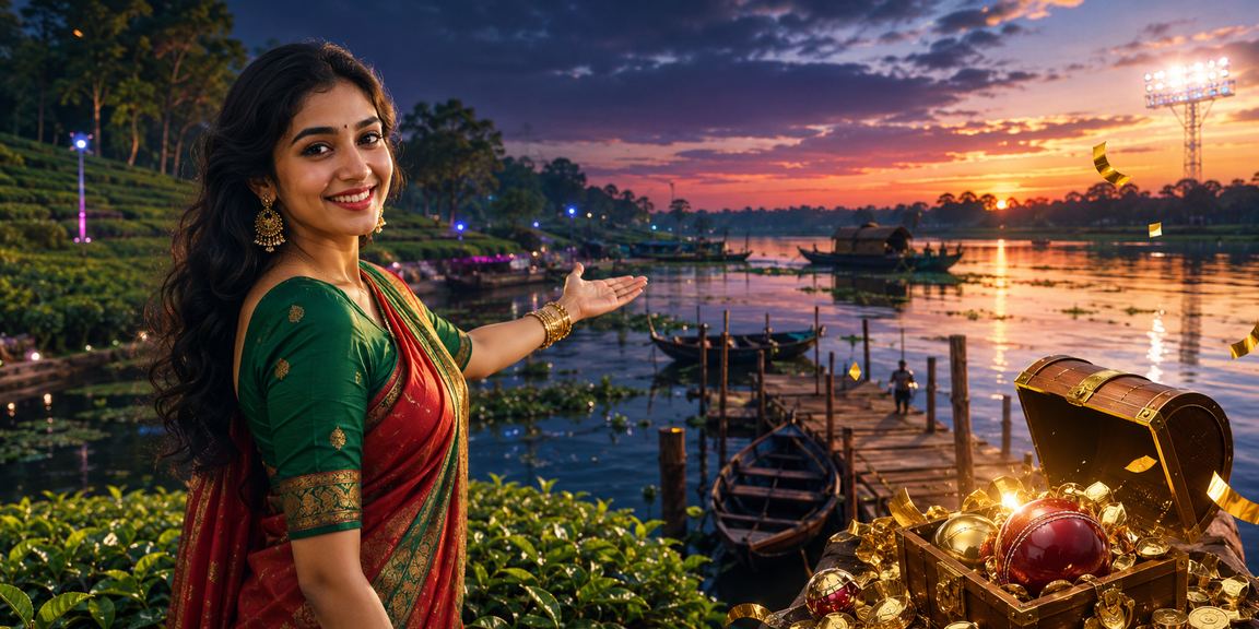 বগুড়ার চা বাগানে ক্রিকেট বেটিং উপভোগ করছেন একজন ব্যবহারকারী