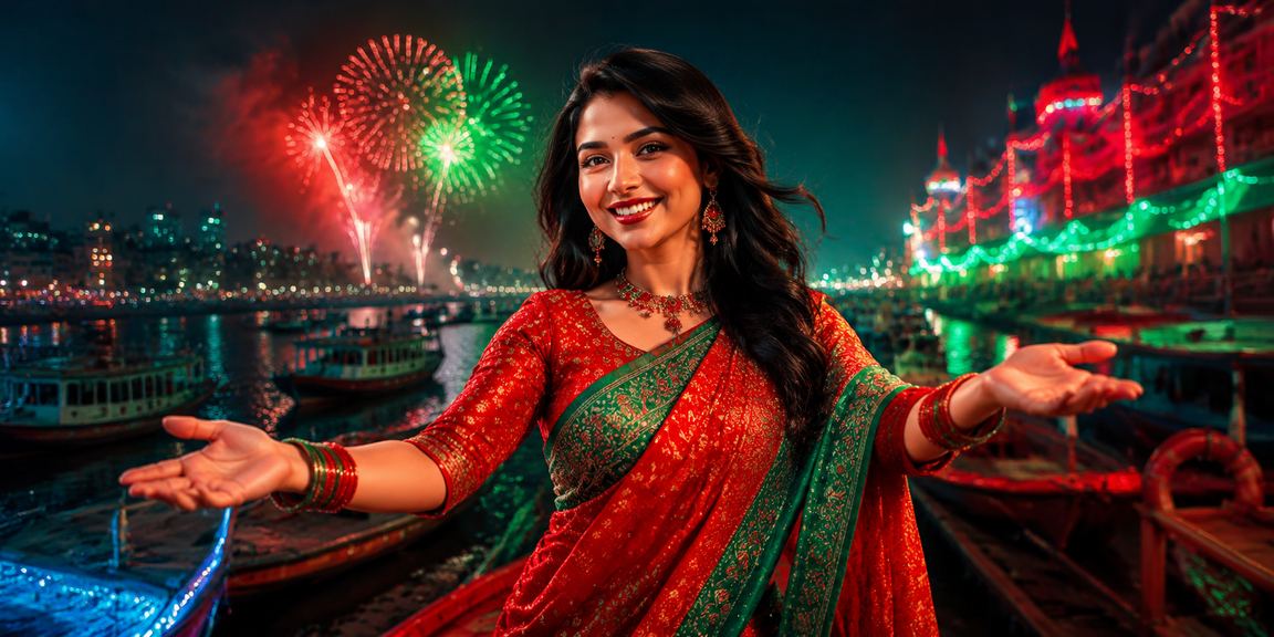 ঢাকায় পহেলা বৈশাখের উৎসবে dafabet55 - এ ডিপোজিট করছেন একজন ব্যবহারকারী