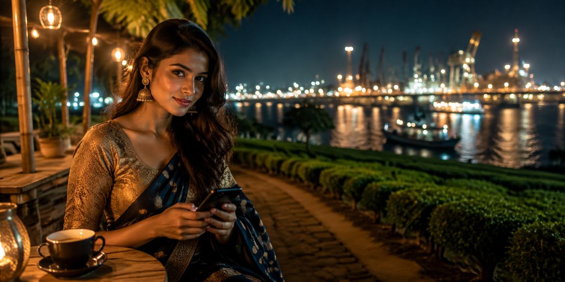A user enjoying VIP bonuses beside a tea garden in Narayanganj